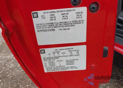 2001 Chevrolet Camaro Z28 z USA, uszkodzony, nr VIN 2G1FP22G212127255